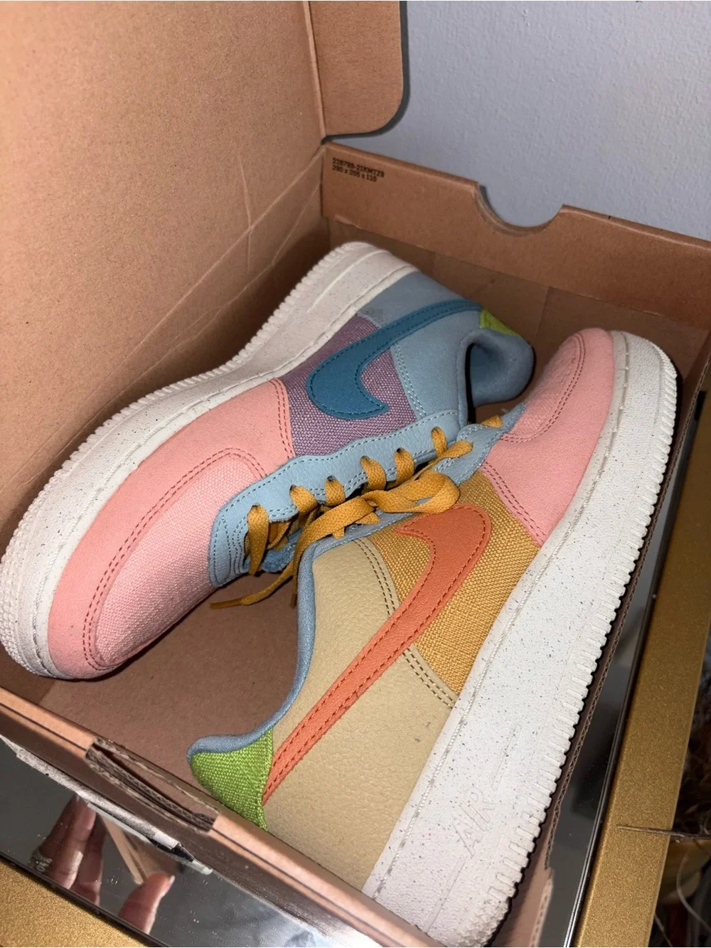 Nike Kids Pastel Multi-Color Low-Top Sneakers